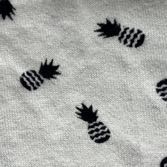 🍍J. Crew Pineapple Print Sweater Cotton Lightweight Preppy White Sweater | XS - Picture 6 of 8